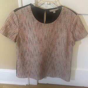 Banana Republic women's textured/boucle short sleeve top/blouse M NWT